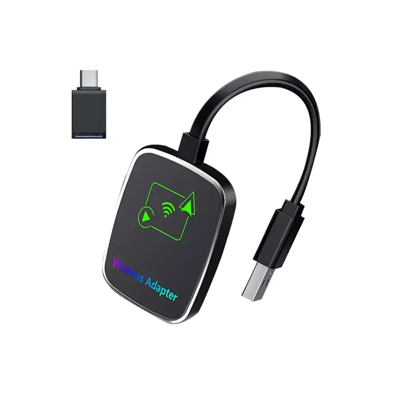S4 无线 CarPlay / Android Auto 适配器 – 蓝牙 5.4、线缆款